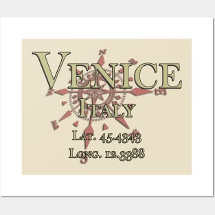 Venice, Italy GPS Posters and Art